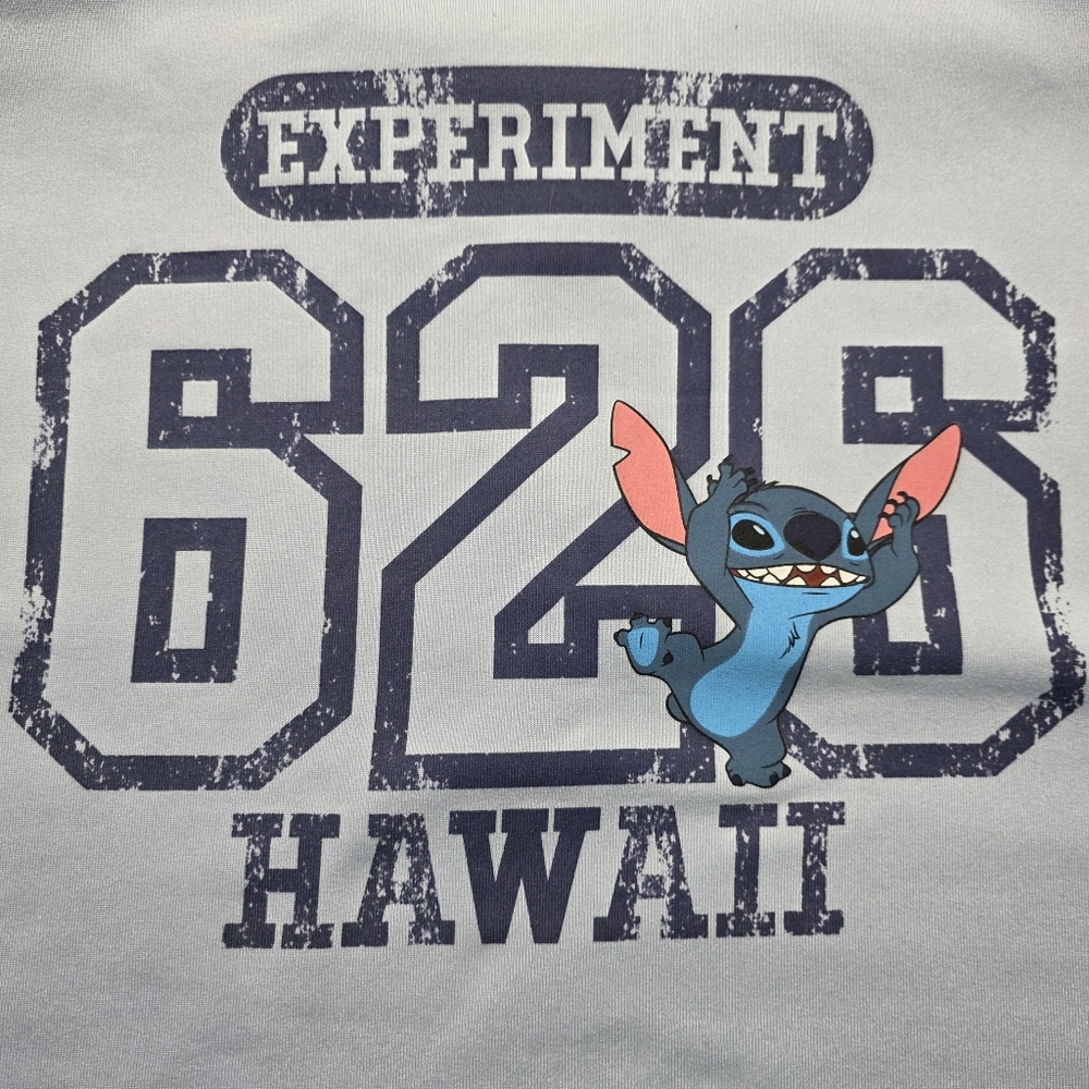 Stitch Experiment 626 Cropped Quarter-Zip Sweatshirt Mad Engine Size W Medium - Picture 4 of 7